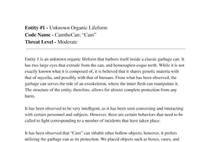 make small to large written pieces tailored to your needs